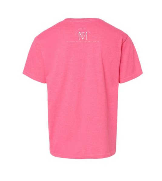KIDS: Pink T-Shirt- Mary, lend me your heart