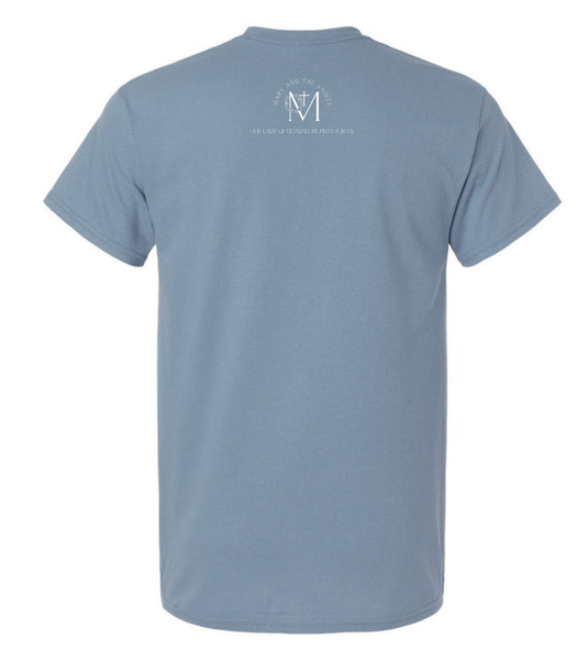 Blue T-Shirt- Mary take care of the details