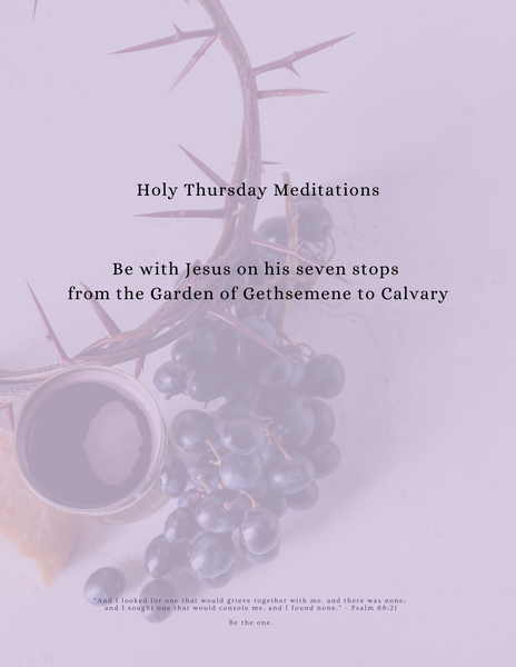 PDF: Holy Thursday Meditations