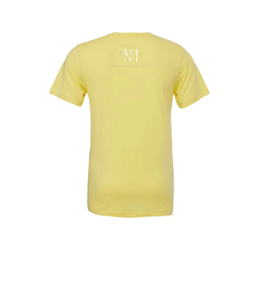 Yellow T-shirt- Mary, let all who look at me see you